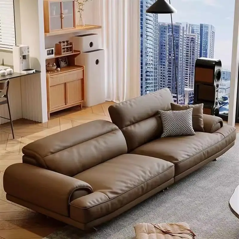 -For Modern Office Leather Sofa for Boss Manager VIP Negotiation for Company Lobby Reception for Living Room&