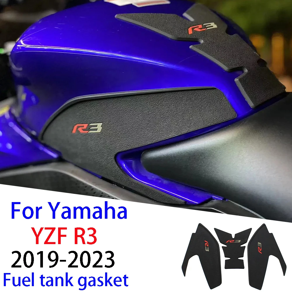 R3 For Yamaha YZF R3 2019-2023 Motorcycle Tank Pad Protector Sticker Decal Tank Anti-slip Stickers