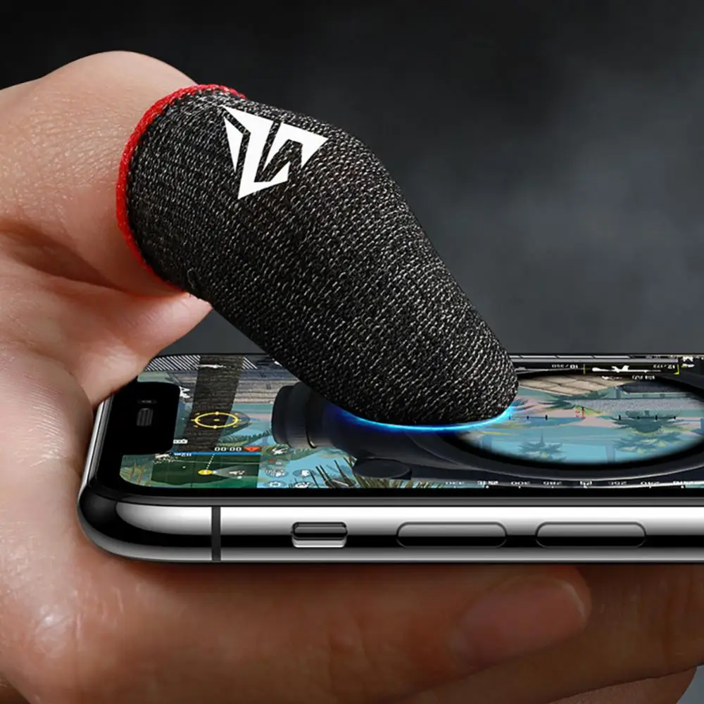 1 пара кончиков пальцев для игры PUBG, рукав, дышащие перчатки для пальцев, защита от пота, противоскользящая телефонная кожа для мобильного устройства