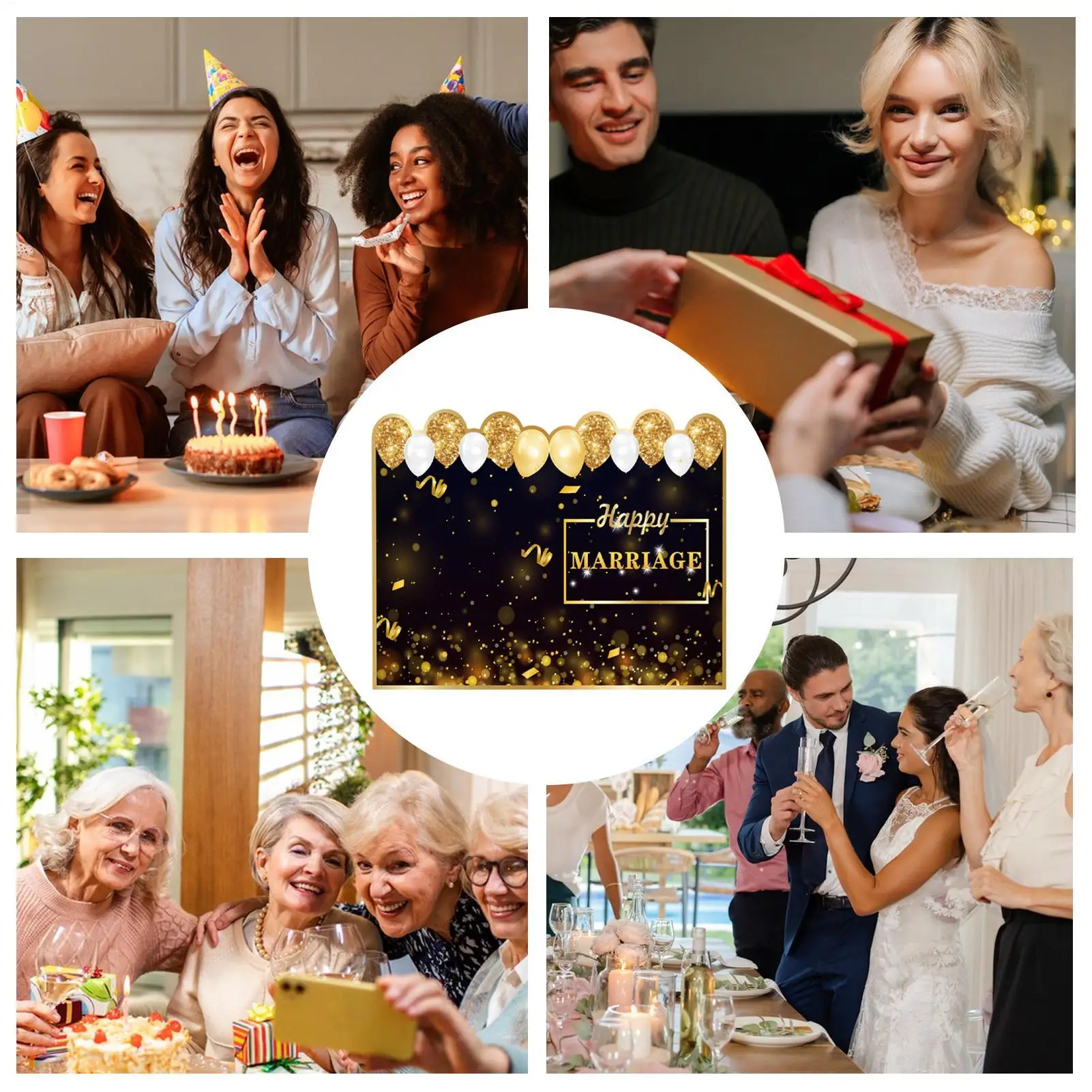 بطاقة عيد ميلاد كبيرة لوازم الحفلات مع مغلف بطاقة تهنئة ضخمة لحفظ الذاكرة والاحتفال بعيد الميلاد والتجمع العائلي