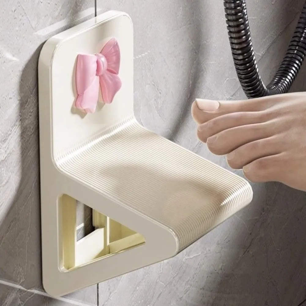 

Anti-slip Shower Foot Rest Punch-free Wall Mounted Shower Footstool Leg Step Aid Retractable Toilet Footrest Pedestal Elderly