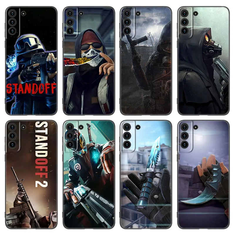 Hot Game STANDOFF-2 Phone Case For Samsung Galaxy S21 S20 FE S22 Ultra S10 Lite S9 S8 Plus S7 Edge S10E Soft TPU Black Cover