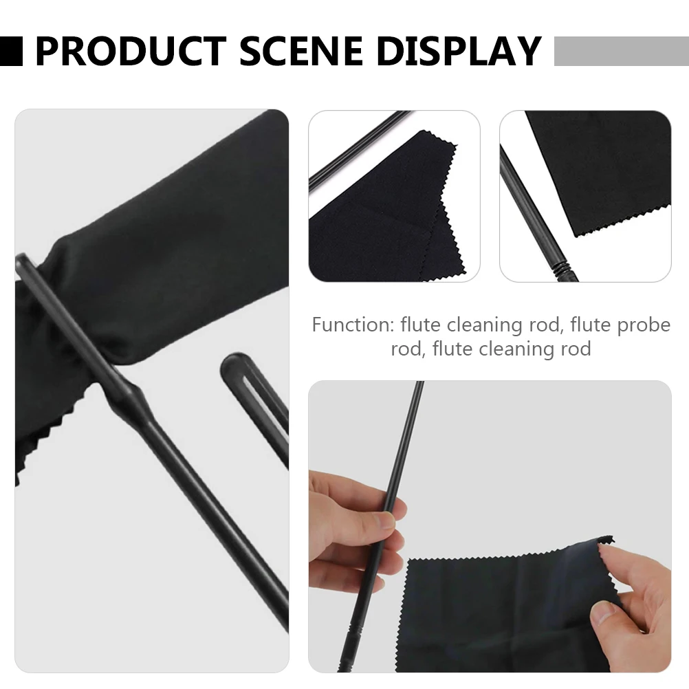 

Cleaning Tool Set Flute Accessory Saxphone Kit Musical Instrument Cloth Plastic Saxophone Kits Tools