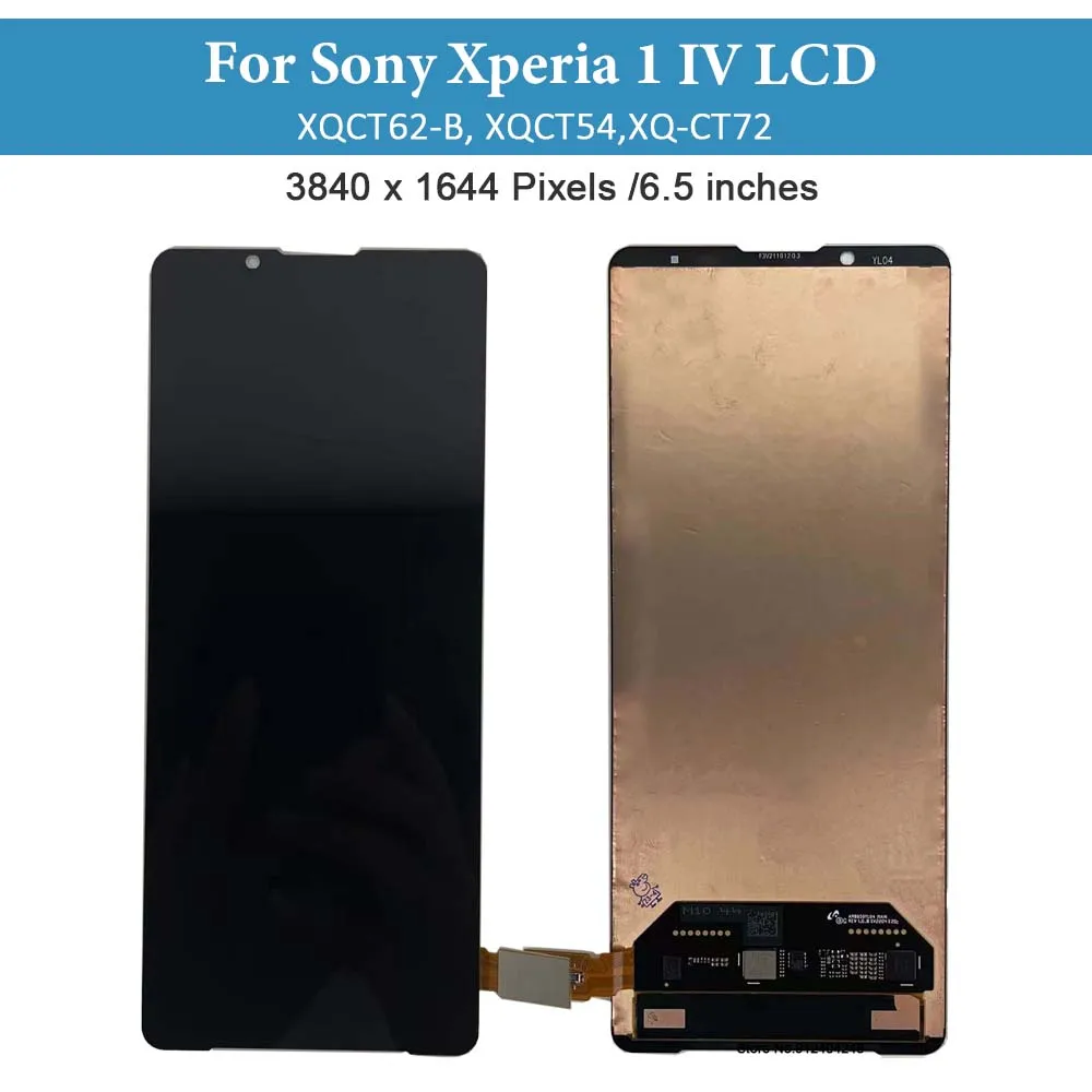 Original AMOLED For Sony Xperia 1 IV LCD Display Touch Screen Digitizer Assembly For Sony x1iiii XQCT62-B, XQCT54  LCD Screen