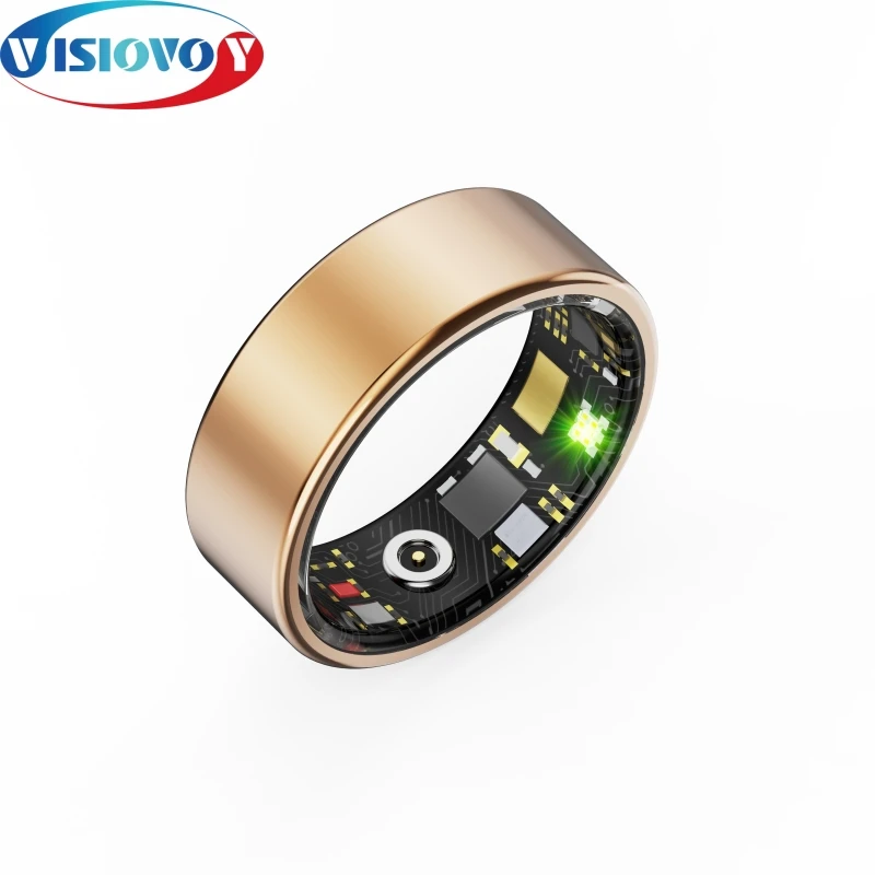 Stainless steel Waterproof Finger Rings Bluetooth Smart Rings Fashion Mens Womens Heart Rate Blood Oxygen Sleep Health Monito