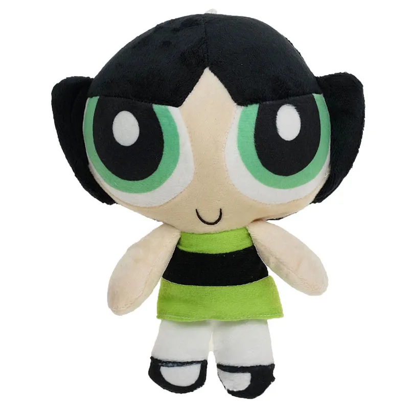 20cm Kawaii Cartoon The Powerpuff Girls Bubbles Blossom Buttercup Action Figure Doll Soft Pillow Toys Girls Birthday Gifts