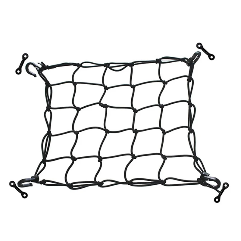 Deck Cargo Net with Lashing Hooks Heavy Duty Luggage Netting Mesh for Kayak Storage Truck Bed Fishing Boat