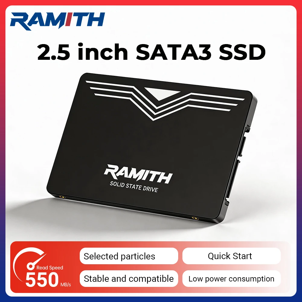 

RAMITH 2.5 SATA 3 SSD 128 GB Solid State Drive Desktop SSD 120GB Hard Disk Internal SATA3 HDD 128GB 120 GB For PC Laptop