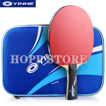 YINHE 10-Star แร็กเก็ต Galaxy 5ไม้ + 2คาร์บอน OFF ++ Pips-In ยางปิงปองแร็กเก็ต ping Pong Bat