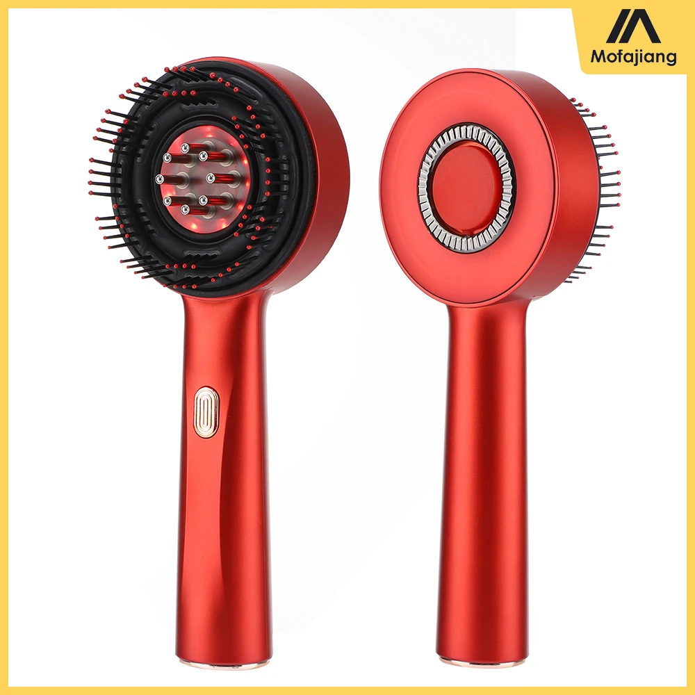 

3 Modes Hair Care Masssage Comb Knead Scalp Massage Relaxation Red Light Hair Comb Head Medicine Applicator
