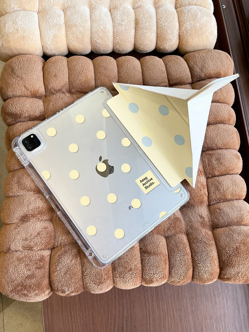 Simple Blue Polka Dots  Case 3+Y Fold For Samsung S8 S9 S11 S10 FE S6 Lite Tablet Case 10S 11 / S8PLUS / S6 Lite / A7 8 Case