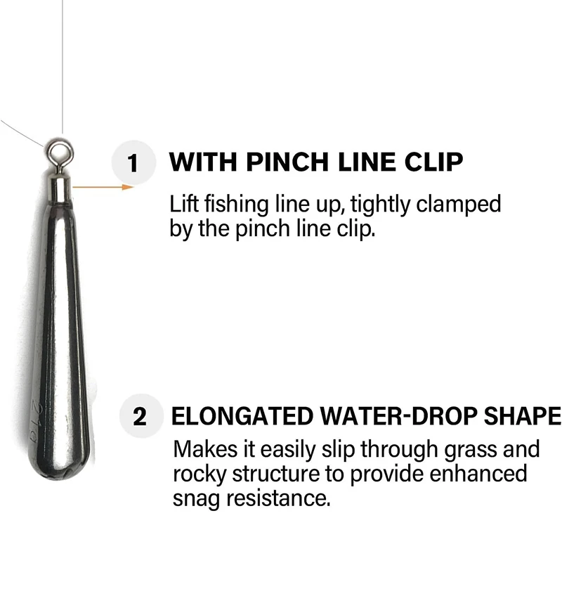 Montaje Dropshot con plomo de pesca libre para lubina - imagen 3