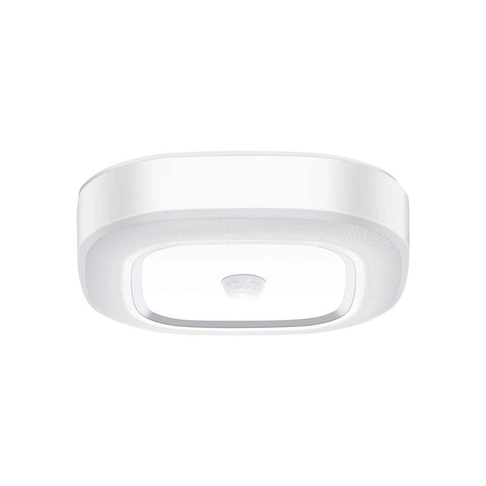 

Motion Sensor Led Ceiling Light White Modern Powered Lamp 120 Lumens 332Ft² Coverage For Closet Basement Bathroom