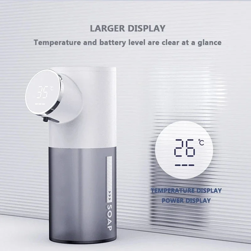 Mi Soap Dispenser USB Rechargeable 320ml Liquid Soap Dispenser Digital Display Foam Infrared Sensor Hand Sanitizer Machine