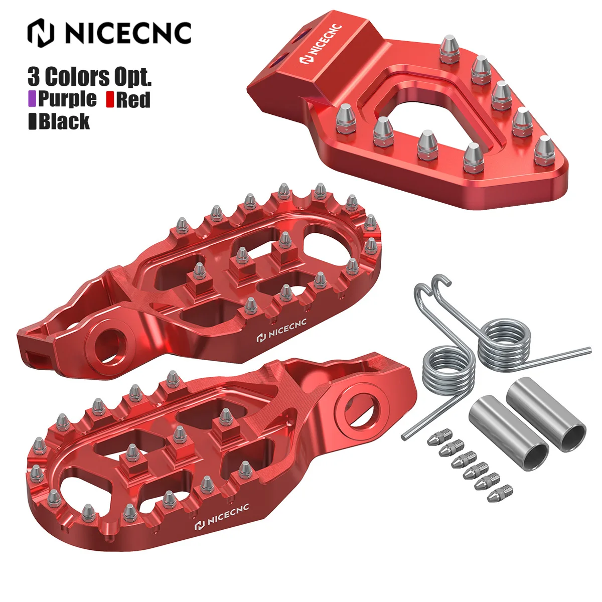 

NICECNC For 2025 2024 Stark Varg EX Offset Foot Pegs Footrests Enlarged Brake Pedal Tip Kit For Stark Varg EX Electric Dirt Bike