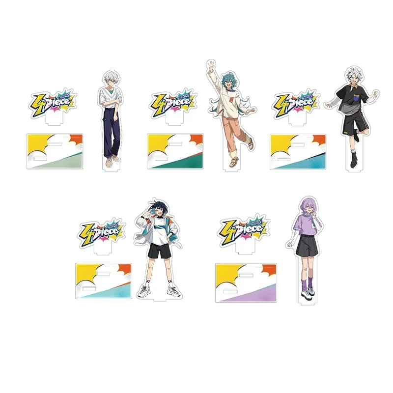 Ensemble Stars Plate Desk Decor Thunderbolt Challenge 4 Piece Standing Collection Ornament Sagiri Esu Acrylic Doll Natsu Kanna