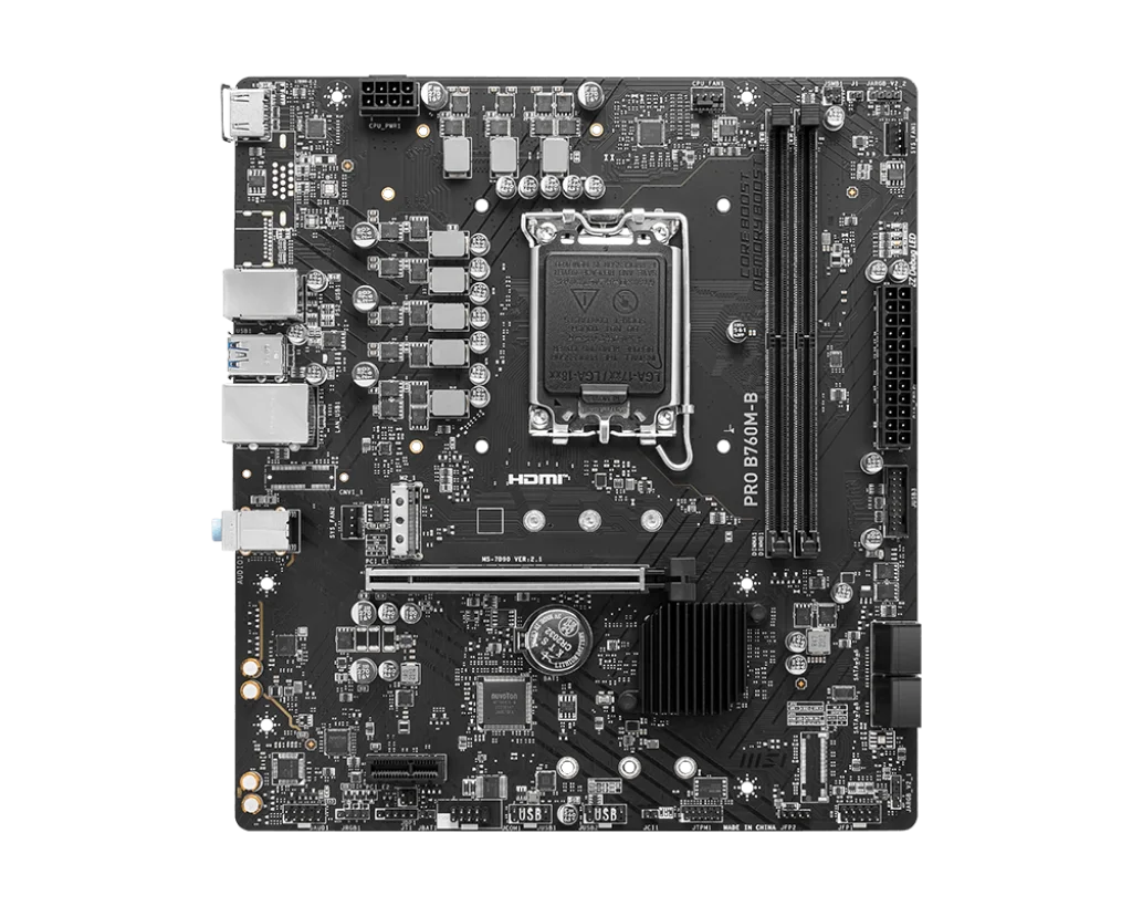 MSI PRO B760M-B Intel B660 Motherboard 1700 DDR5 128GB Micro-ATX support 14900F 14700 14400 14100 13600K 12600T 12100 cpu M.2