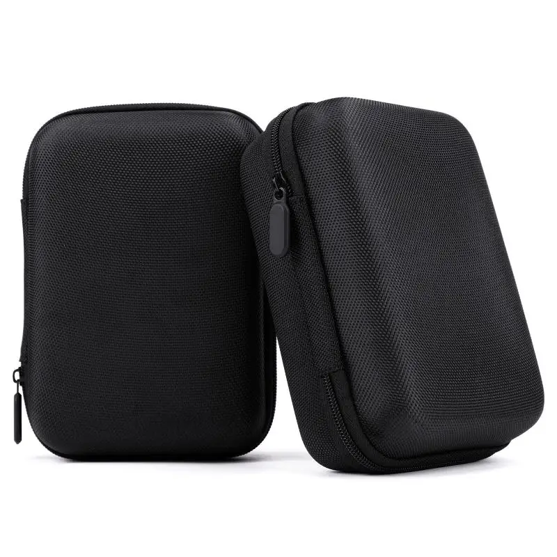 New Hard Shell EVA Storage Box Mini Portable Pouch Carrying Bag Black Protective Storage Case Digital Accessories