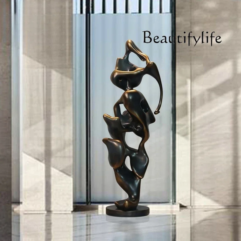 

ZQ новый китайский тайху каменный орнамент креативная напольная скульптура гостиная крупномасштабная имитация ландшафтного дизайна украшение