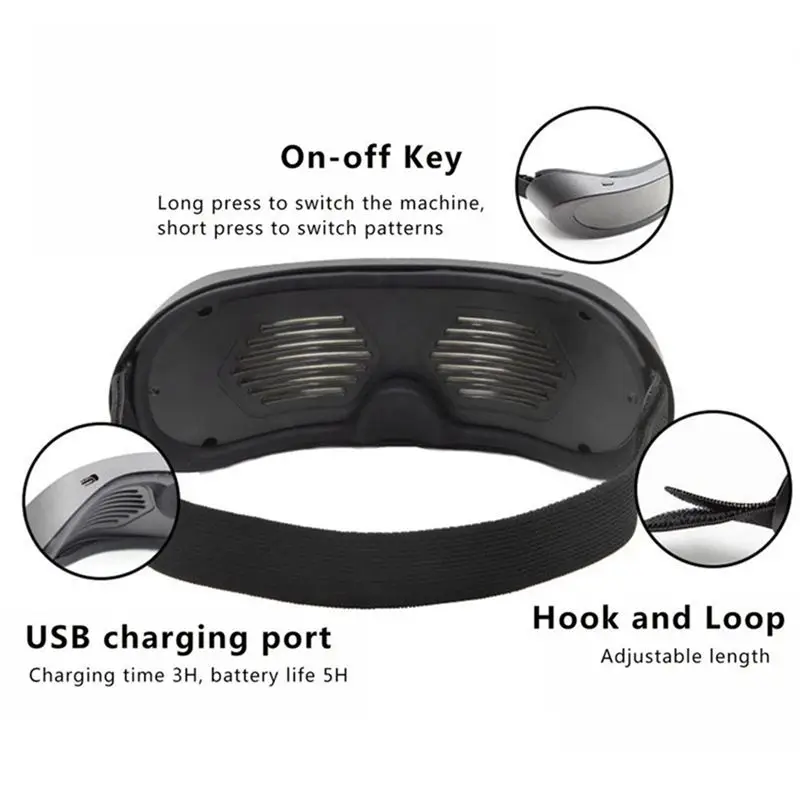 Hot kf-Light Up Glasses Luminous LED Mask Bluetooth LED Shining Glasses For Party Bar Easter Gift