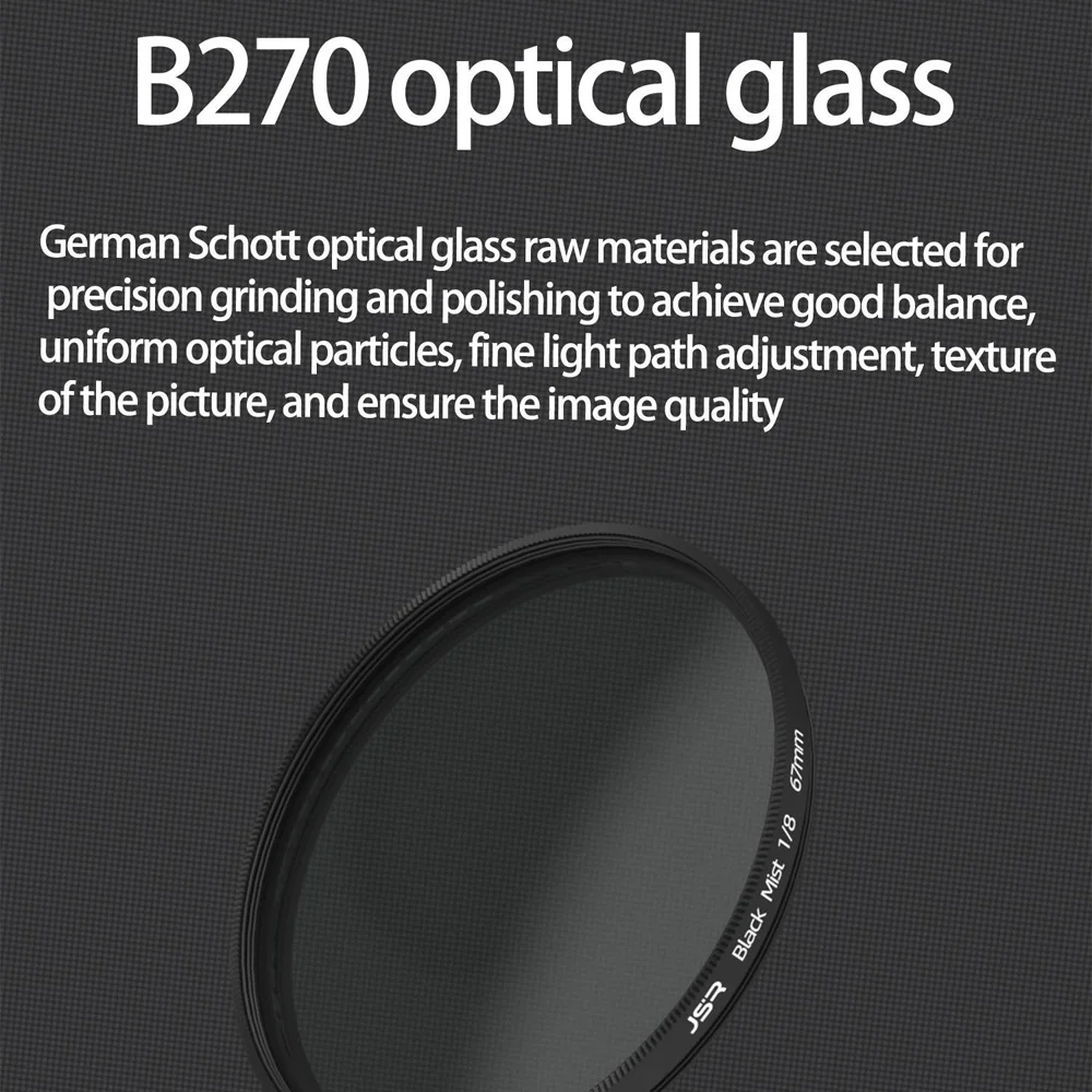 37/39/40.5/43/49/52/58/62/67/77/82/86/95/105mm Black Mist Diffusion 1/4/8 Lens Filter Special Effects Portrait Soft Diffuser