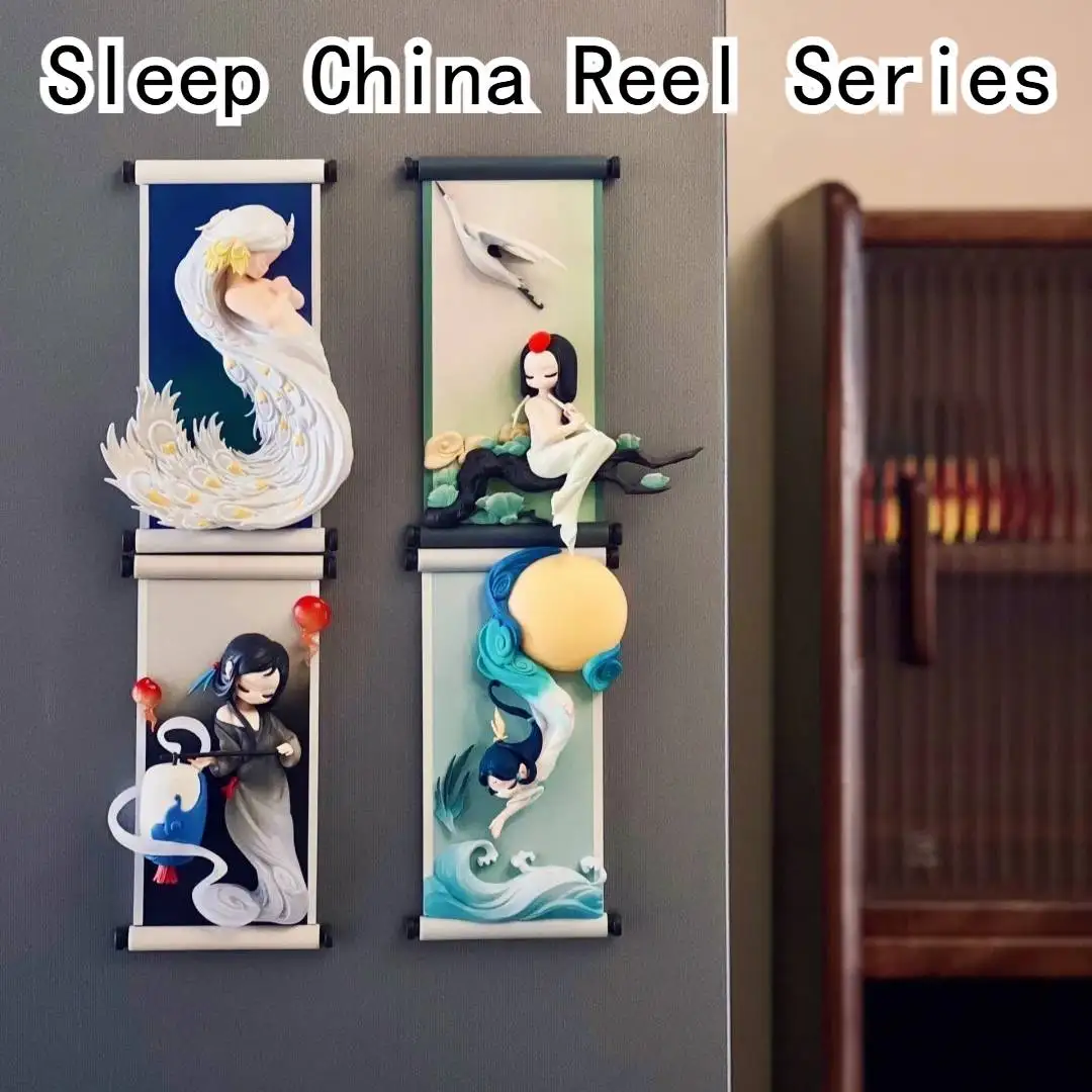 

Sleep China Scroll Serie Blind Box Модная модная экшн-кукла Модная кукла Mystery Box Украшение стены Коллекционный подарок-сюрприз