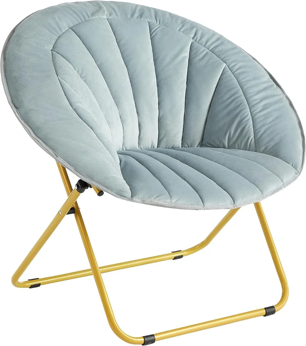 

Velvet Channel Stitch Saucer Chair, Grey