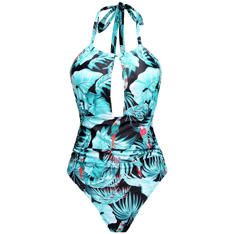 Een Stuk Bodysuit Print Badpak Kleding Set Strandkleding Badpak Monokini Tankinis Mujer Vrouwen Badmode Pak Zomer