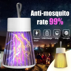 1PC Electric Shock Mosquito Killer Lamp Waterproof Two-in-One Bug Zapper For Bedroom Outdoor Use - Kills Moths Wasps Gnats More!