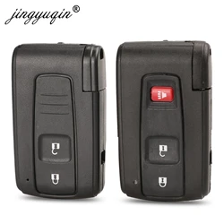 jingyuqin 2 /3 BUTTON REMOTE KEY CASE FOR TOYOTA PRIUS COROLLA VERSO TOY43 BLADE SMART KEY FOB SHELL