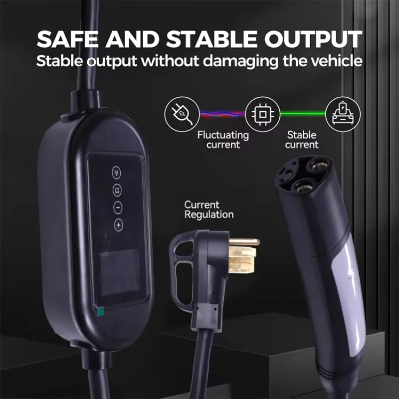 Portable Fast Electric Vehicle Charger Plug Insulated Electric Vehicle