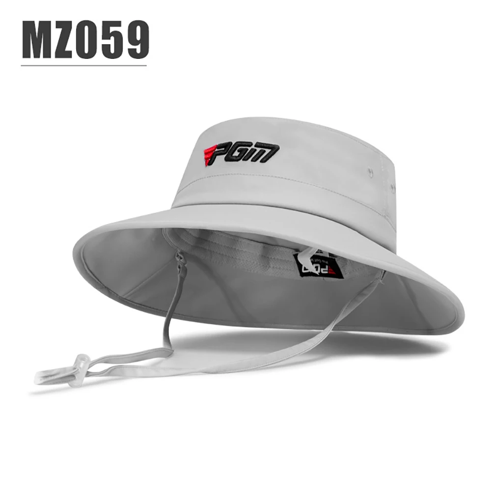 PGM Men Golf Hat Adjustable Windproof Rope Cap Waist Sweat-absorbing Band Fisherman Hats MZ059