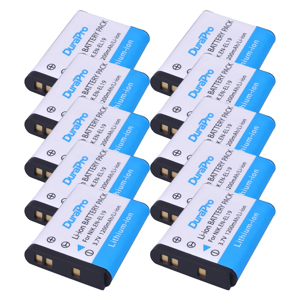 1200mAh EN-EL19 ENEL19 EN EL19 Battery for Nikon S32 S33 S100 S2500 S2600 S3100 S6400 S4100 S4150 S3300 S4300 W100 W150