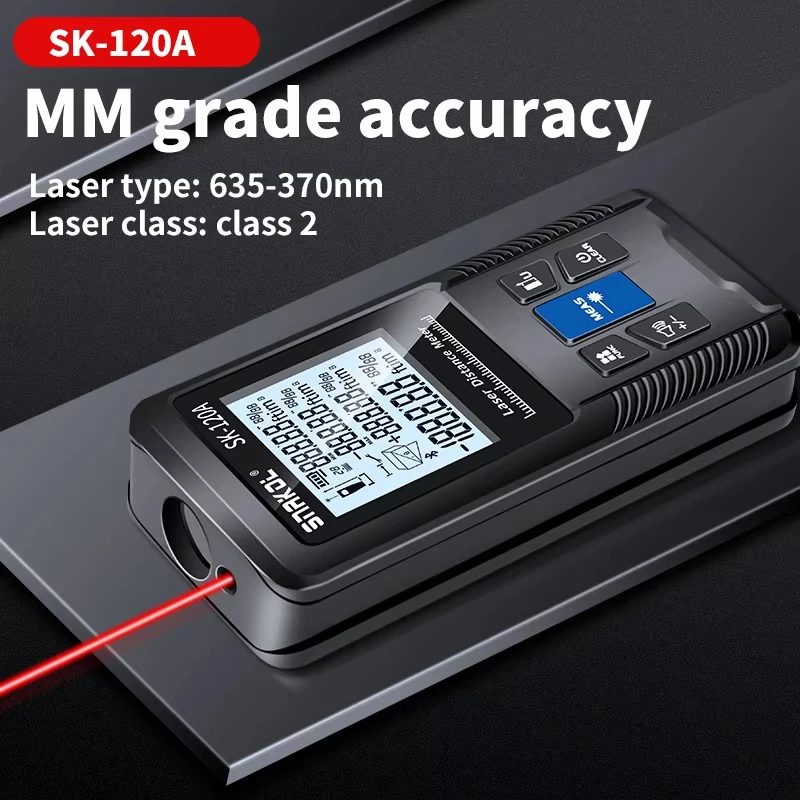Snakol Laser-Entfernungsmesser 40m 50m 70m 100m 120m Digitales Entfernungsmessgerät Trena Roulette Maßband