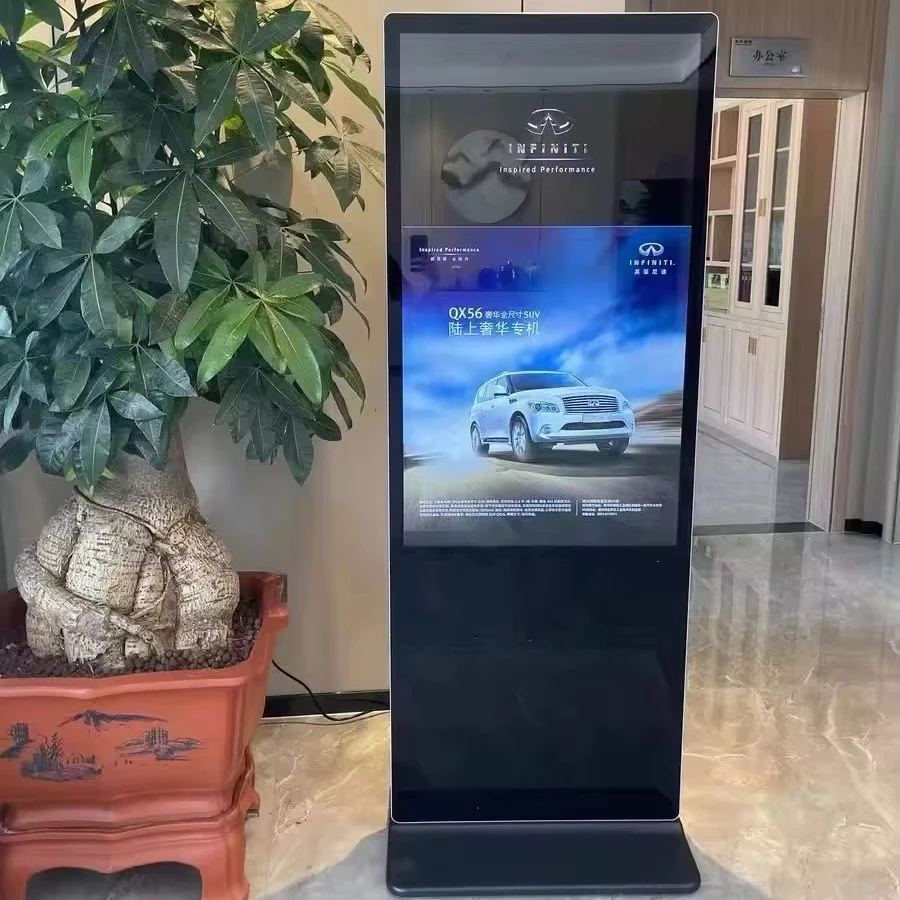 32/43/49/50/55/65/98/75/86 Zoll vertikale LED-Werbemaschine für den Innenbereich, All-in-One-Touch-Highlight