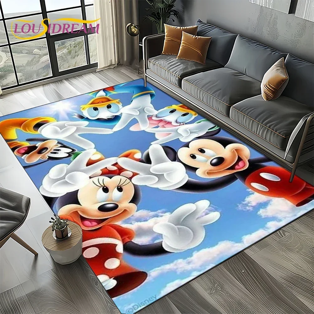 Cartoon 27 Style Mickey Mouse Donald Duck Rug Carpet for Living Room Bedroom Home Decor,Non-slip Decoration for Sofa Doormat Kid