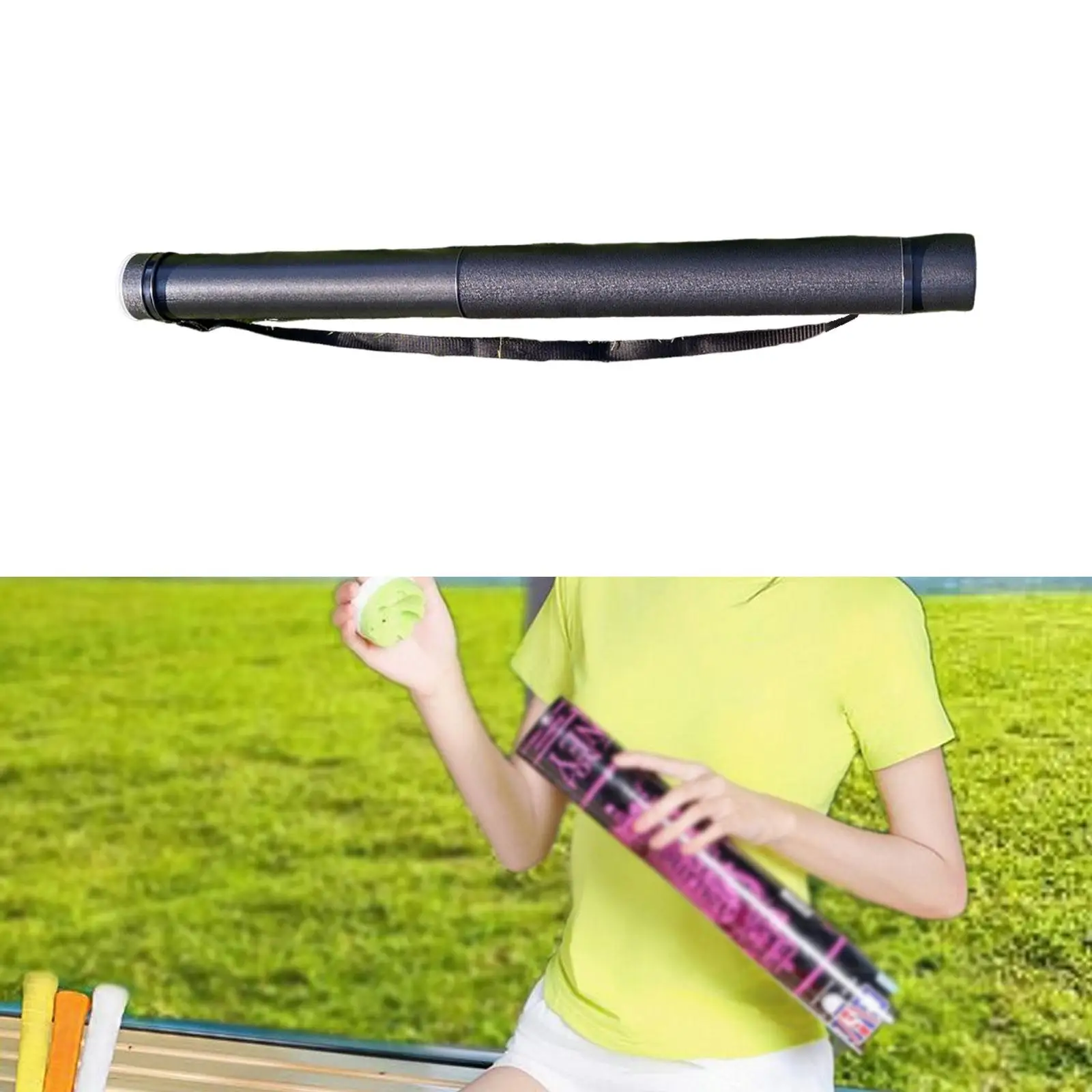 

Badminton Shuttle Feeder without Balls Retractable Design Shuttlecock Tube