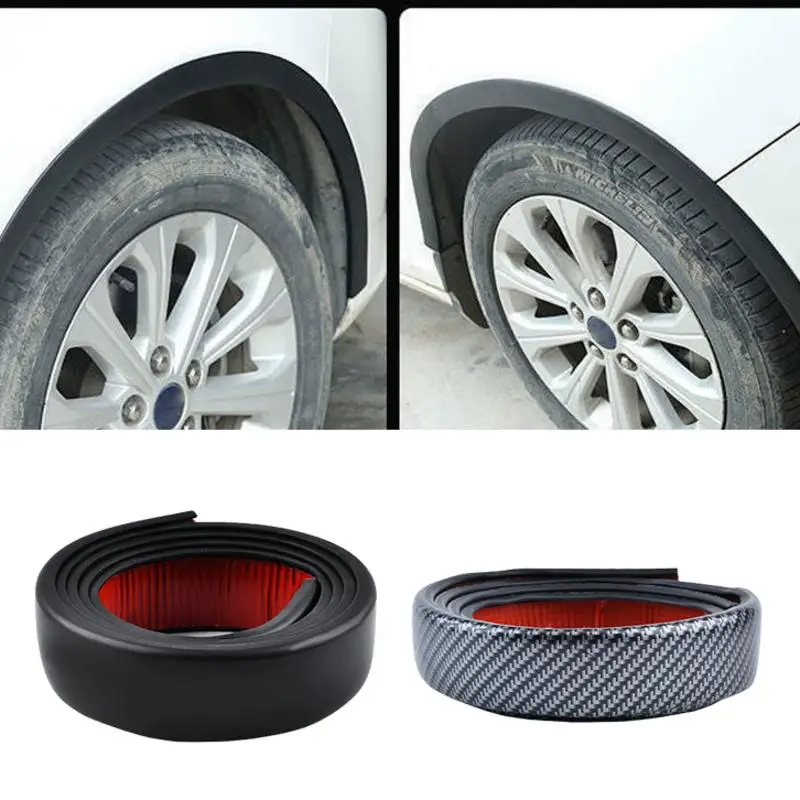 Car Wheel Arch Guard Trim Moulding Strip Eyebrow Lip Anti Scratch Mudflaps Universal Rubber Seal Protector Styling