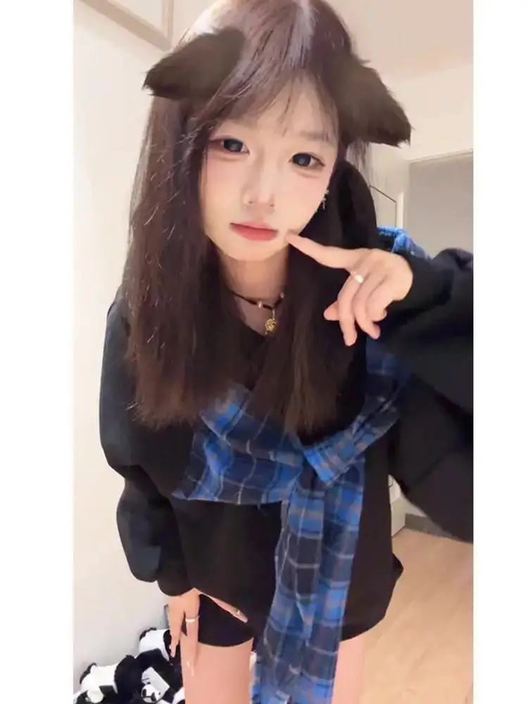 

Модная женская толстовка с узлом на молнии, свободного кроя, универсальная, осенне-зимняя, повседневная, удобная, из смесового полиэстера