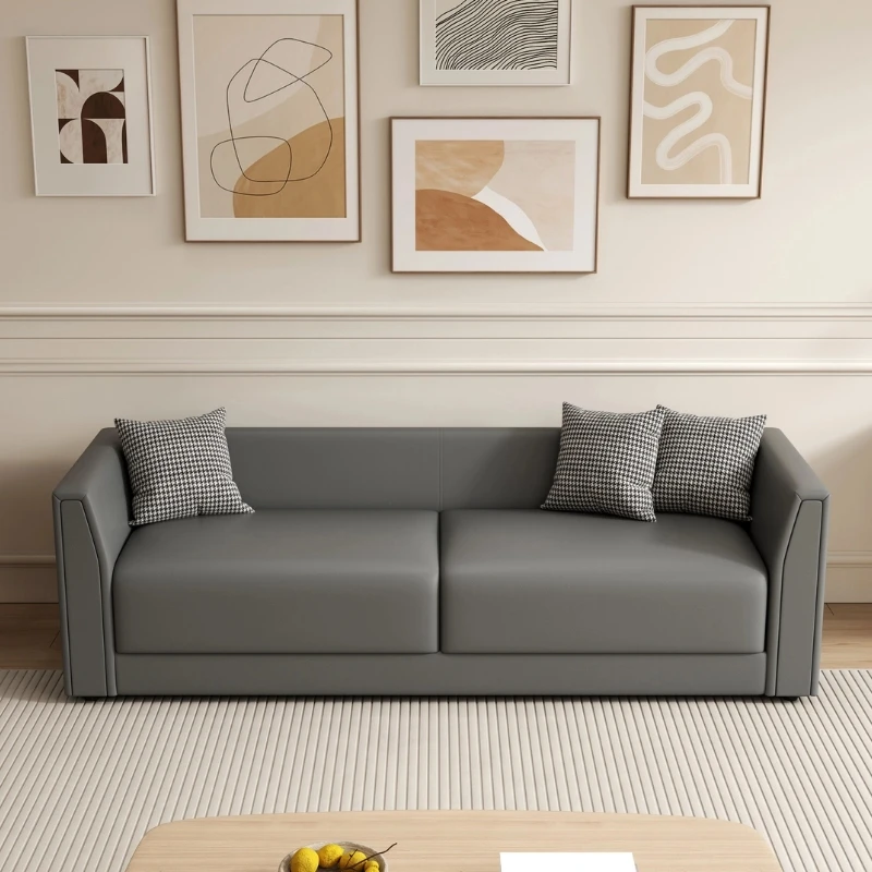 

Furniture Sofa Compressed For Living Room Tablet Armchairs High-density Resilient Foam Solid Wood Muebles De Scandinavian Simple