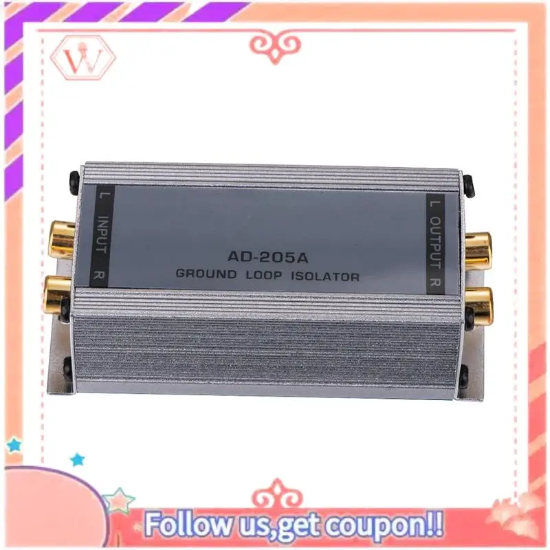 

Durable Ground Loop Isolator Line Level Converter High To Low Rca To Rca Ad-205A