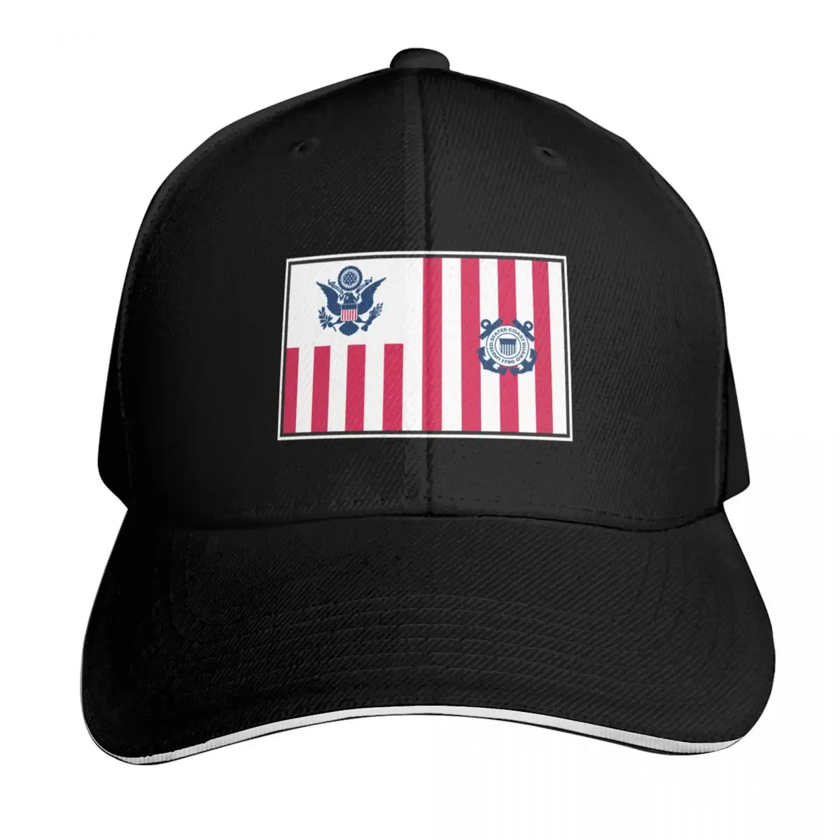 UNITED STATES US COAST GUARD ENSIGN Baseball Cap Summer Beach Travel Streetwear Hip Hop Trendy Vintage Retro Embroidered