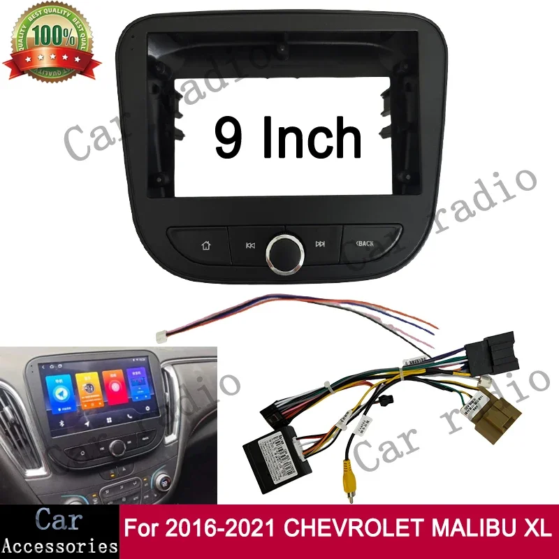 

For 2017-2022 CHEVROLET EQUINOX (9INCH) Car Radio Android Stereo Frame Player Head Unit Fascia Panel Dash Board Cover