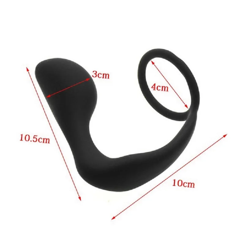 Silicone Male Prostate Massager Adult Non-vibrating Sex Products Sex Toys Great For Men Or Same-sex Couple Sensitive Cock Rings