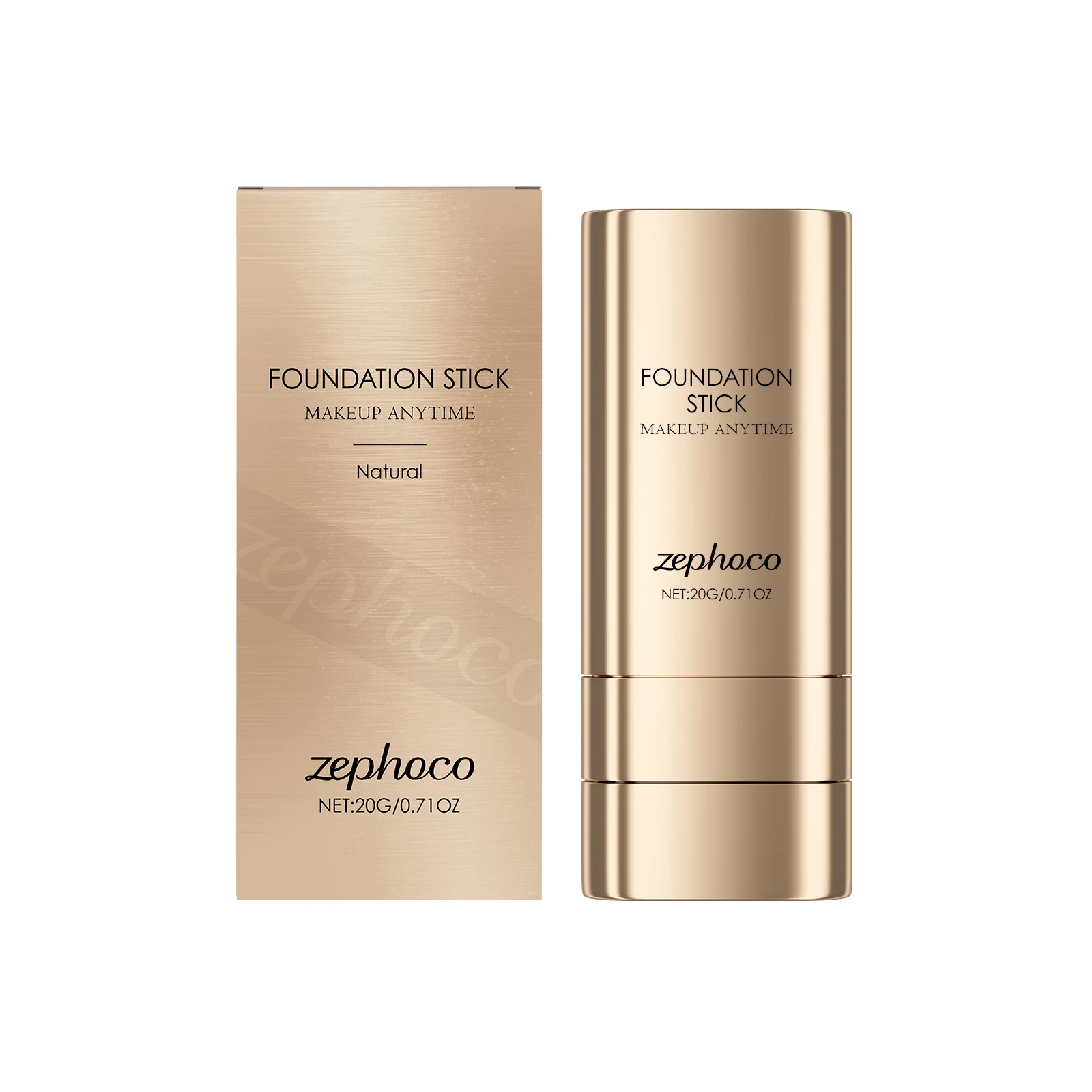 2-in-1 Foundation Stick For Uneven Skin Tone Lightweight And Adherent Moisturizing Natural Concealer Clear Matte Foundation_voghion.com
