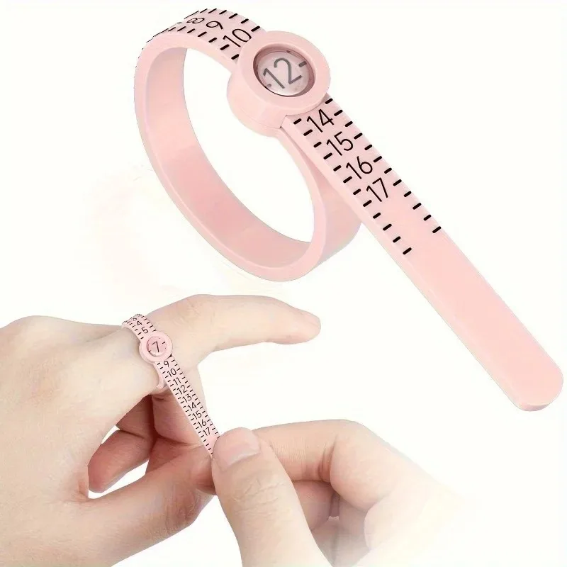 1-17 Ring Dimender American Measuring Tool with Magnifying Glass Ring Measuring Tape Ring Soft Ruler