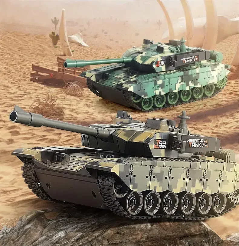 Tanque Rc de 33 cm, Tanques de Guerra a Control Remoto, Vehículo Todoterreno, Modelo Eléctrico de Batalla, Juguetes Electrónicos para Niños, Regalos de Cumpleaños