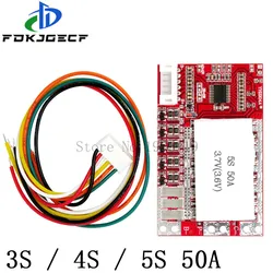 3S 4S 5S 50A BMS Board/ 55A bordo di protezione della batteria Al Litio 3.7V/3.2V fosfato di ferro/LiFePO4 batteria BMS consiglio con Equilibrio