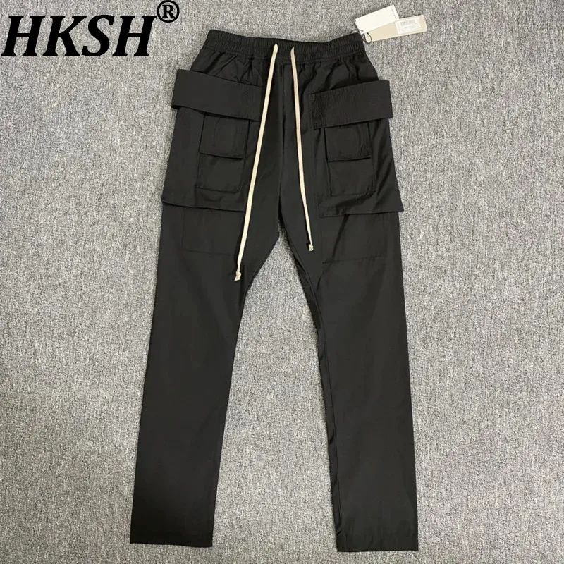 

HKSH Spring Summer Autumn New Men Dark RO Safari Style Cargo Pants High Street Fashion Women Punk Chic Techwear Overalls HK18909