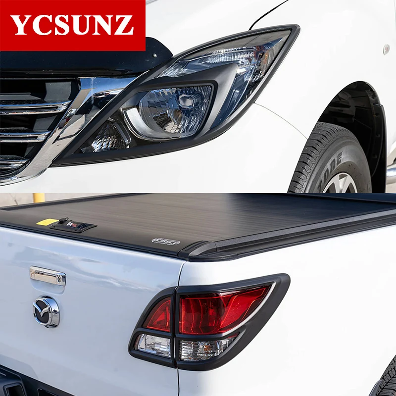 ABS Head Tail Lights Cover Surrounds For Mazda BT50 BT-50 Pro 2012 2013 2014 2015 2016-2020 Double Cabin Car Accessories